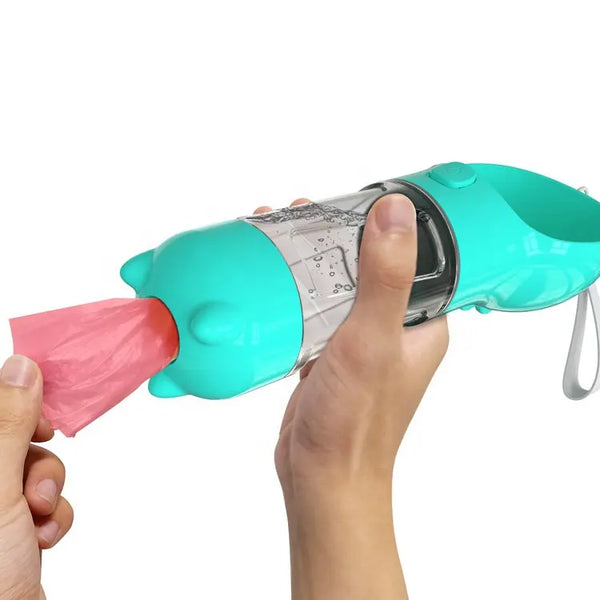 4 in 1 Portable Pet Water bottle